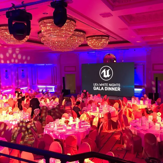 UE4 White Nights gala dinner hall
